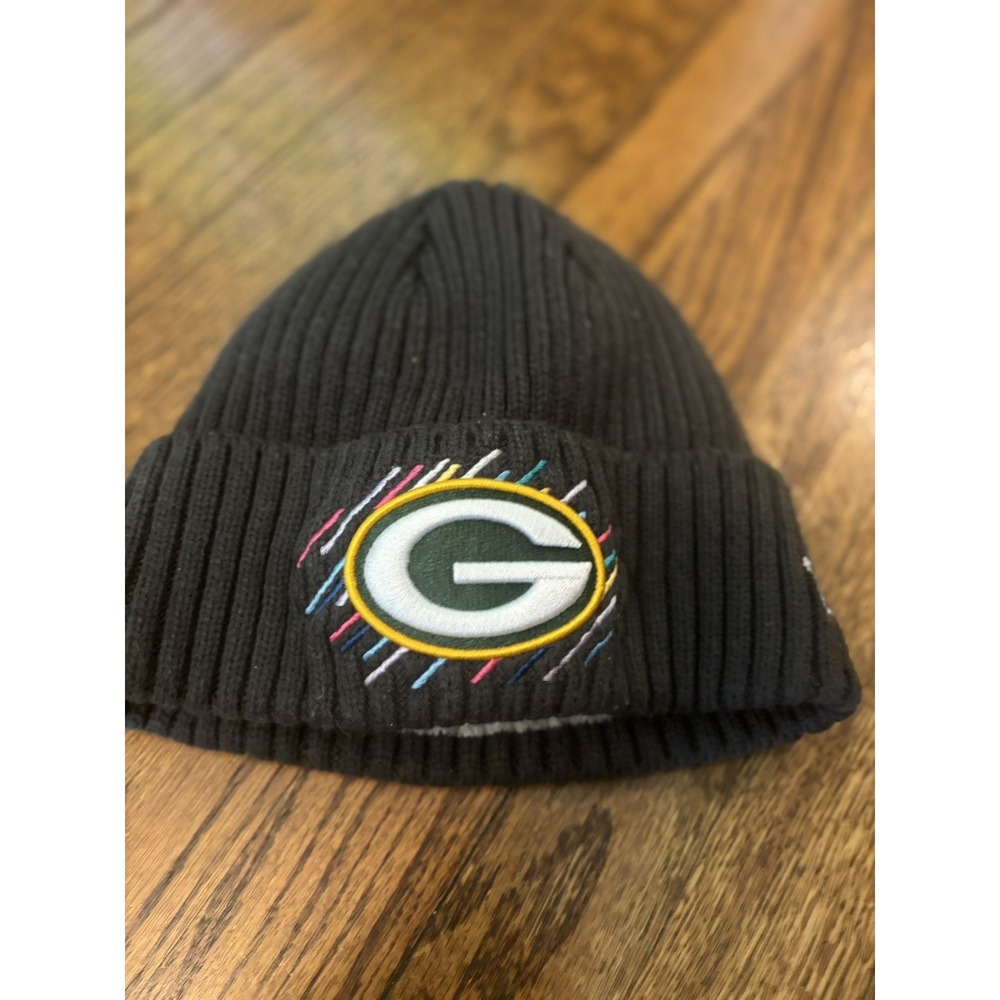 New Era 2021 NFL Green Bay Packers Crucial‎ Catch Gray Knit Beanie OSFM